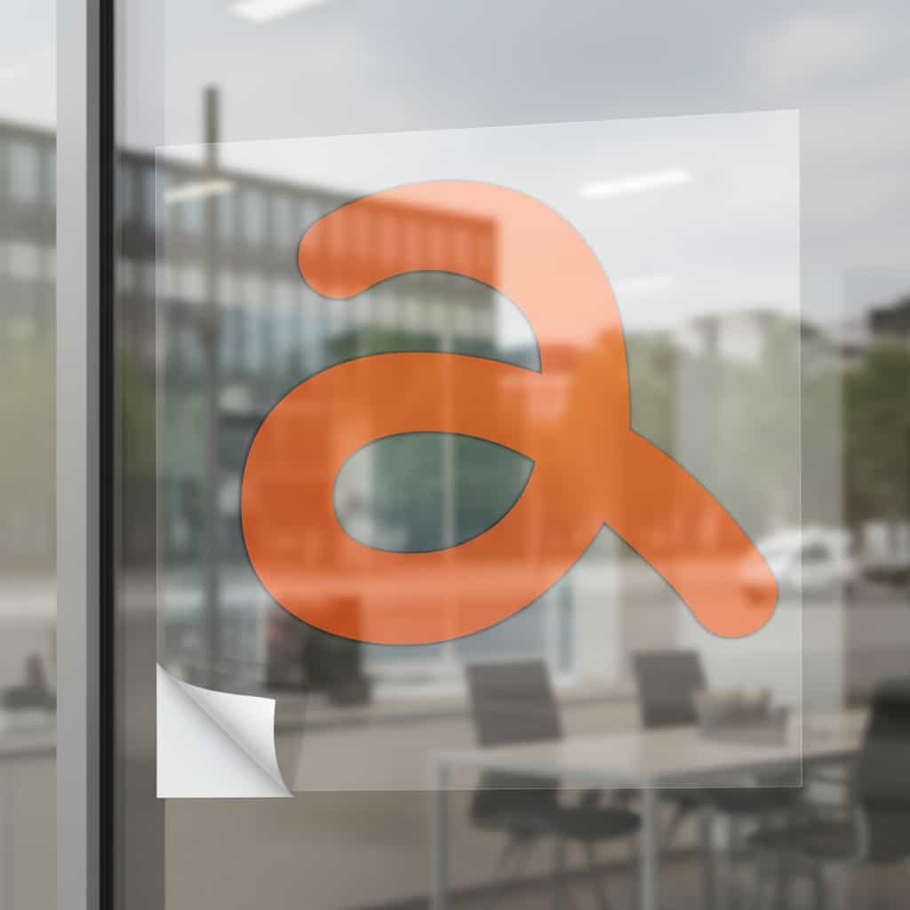 Großformatige Aufkleber